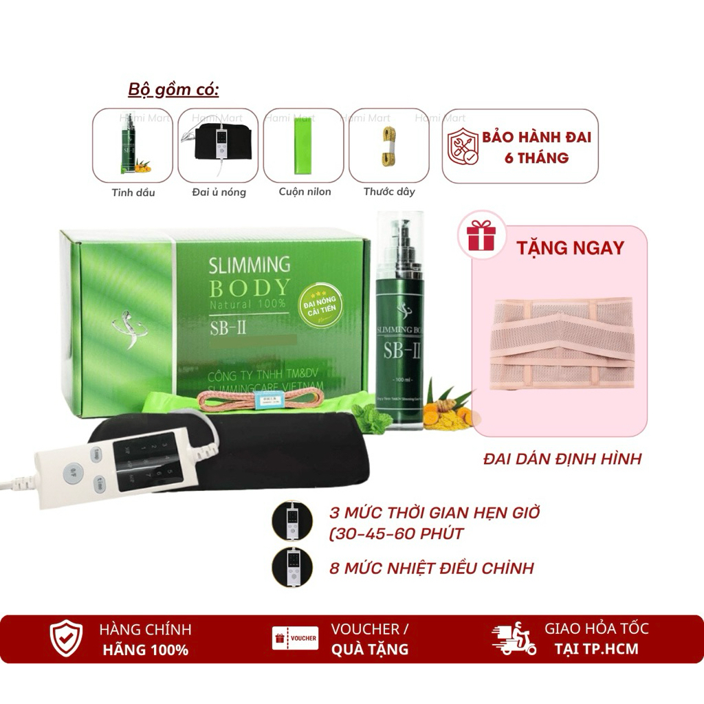 Ủ nóng Slimming Care Body SB-II phiên bản cải tiến trọn bộ 800g