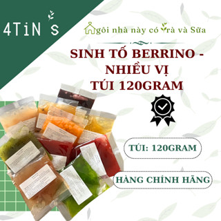 MỨT SINH TỐ BERRINO CHÍNH HÃNG LÀM PANNA COTTA PHA TRÀ TRÁI CÂY - TÚI 120GRAM