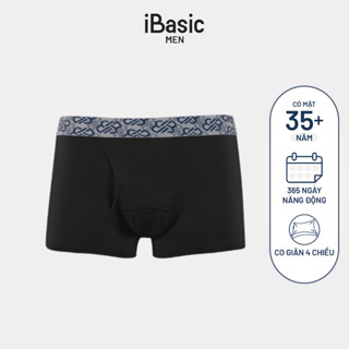 Quần lót nam iBasic phom trunk lưng thun icon IB trơn PANM112