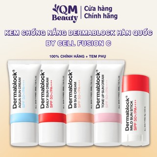  Kem chống nắng Dermablock Sun Cream SPF50+ PA++++ Hàn Quốc nâng tone cấp ẩm bảo vệ da toàn diện 