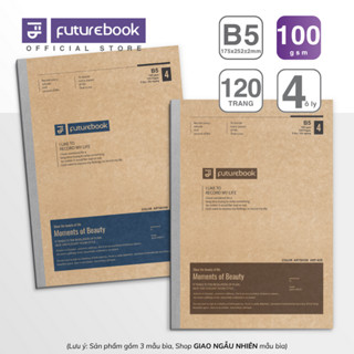 Tập Học Sinh - Vở Sinh Viên May Chỉ 4 Ô Ly B5 Color Artbook FUTUREBOOK 120 trang 100 gsm (ART-828)
