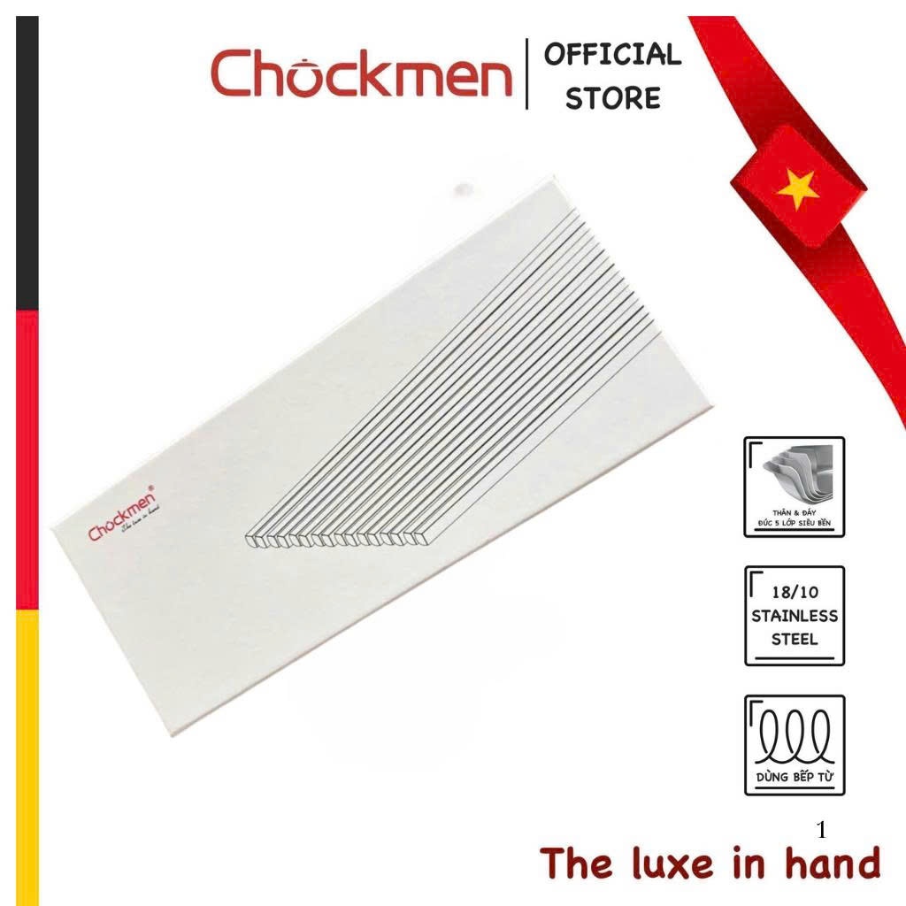 Đũa Inox CHOCKMEN Inox316 Đũa Thép Không Gỉ Đũa Ăn Xào Nấu Chống Trơn Trượt Dụng Cụ Gắp Bộ Đồ Bàn Ăn