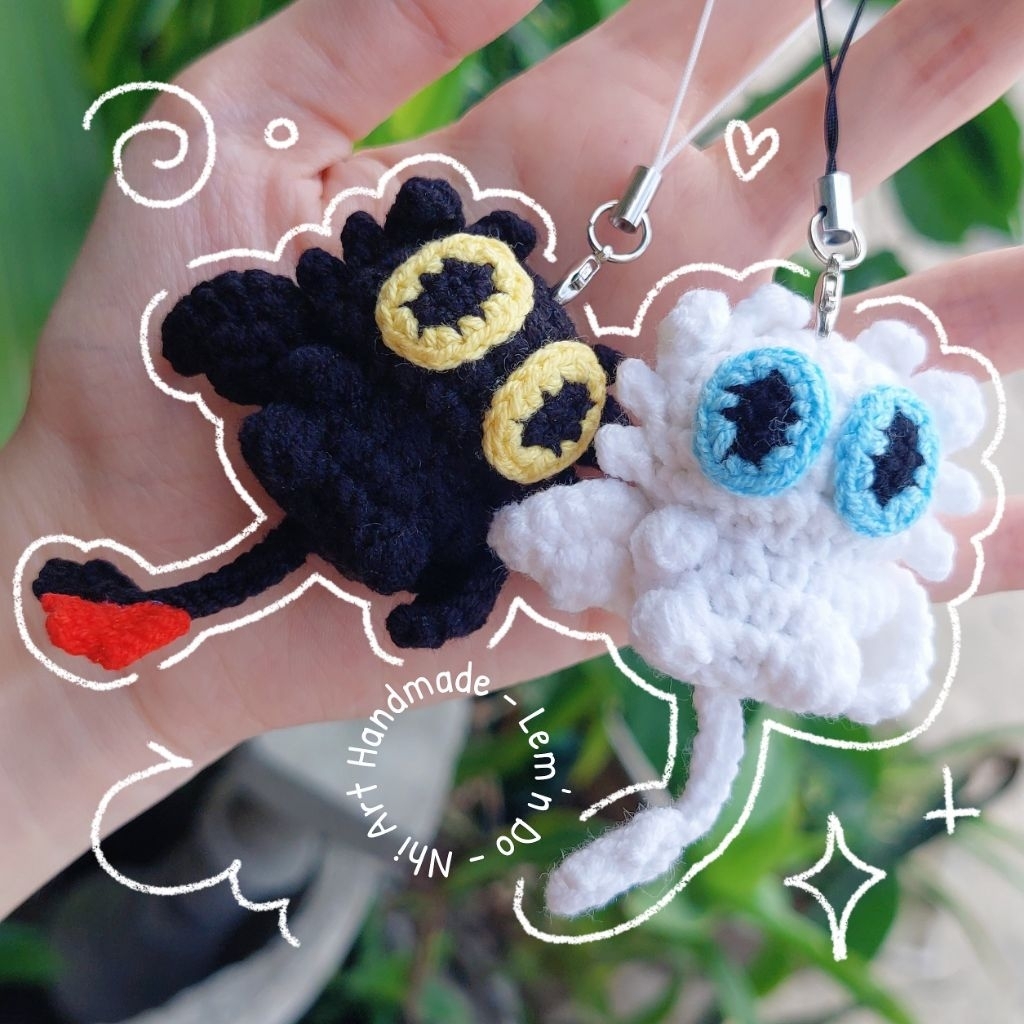 Móc khóa Rồng Sún Răng mini | Móc khóa len Rồng Sún Răng mini