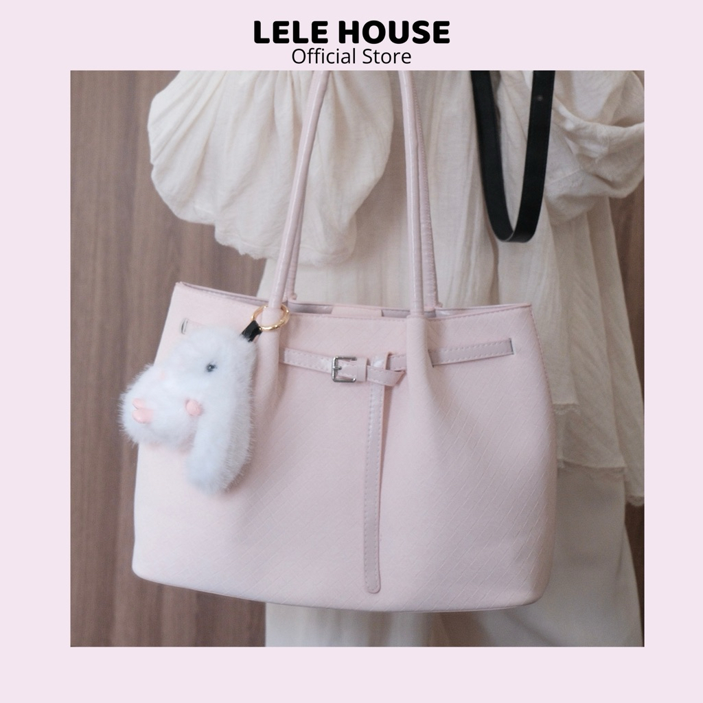 TÚI TOTE CÓ ĐỰNG VỪA LAPTOP chi tiết dây đan chéo, túi basic dễ đeo phù hợp mọi lứa tuổi