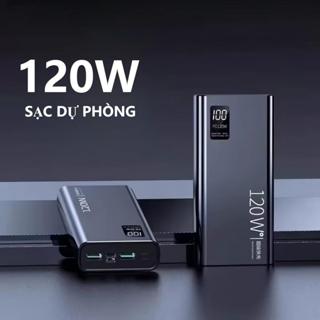 Sạc dự phòng có sạc nhanh 120W pd22.5W 30000mah 50000mah thích hợp cho phone 16 15 / 14 / 13 / 12 xiaomi Có Đèn LED