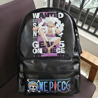 Balo đi học Luffy Gear 5 cho nam nữ quai bản To có ngăn bí mật size 42cm vừa sách vở A4 Laptop