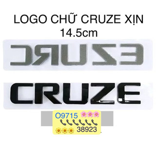 Logo chữ CRUZE xịn dán xe 14.5cm cao cấp