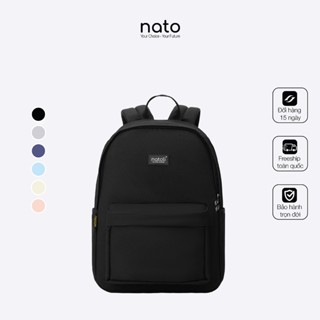 Balo đi học nam nữ Natoli đơn giản nhiều ngăn chống nước Balo Basic Backpack B2