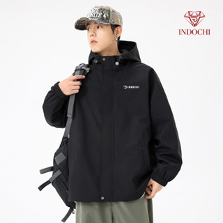  Áo Khoác Gió 2 Lớp Nam Nữ INDOCHI | Chống Nước Chống Gió Form Rộng Unisex 4 Màu 