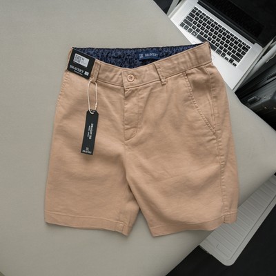 Quần short Nam linen Lenzo Premium vải mềm mịn thoáng mát, form regular - Bravery