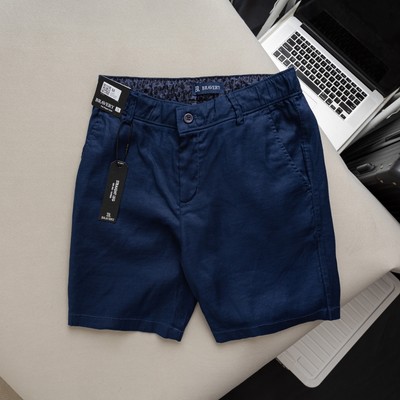 Quần short linen Lenzo Premium vải mềm mịn thoáng mát, form regular - Bravery