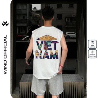 Áo ba lỗ unisex WIND form rộng sát nách THẮNG CẢNH VIỆT tanktop thời trang nam nữ oversize