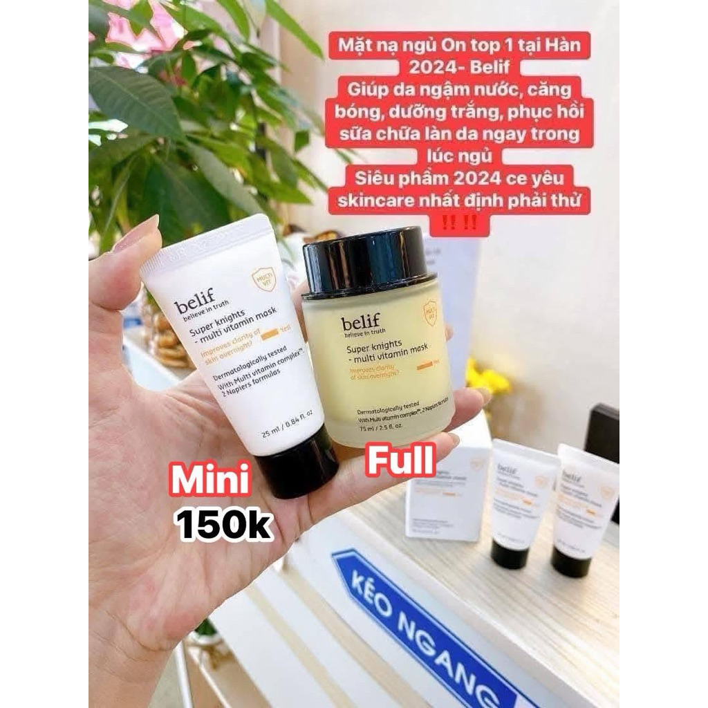 Mặt Nạ Ngủ Belif Mask Vitamin C Căng Bóng Dưỡng Sáng, Cấp Ẩm Chuyên Sâu Cho Da