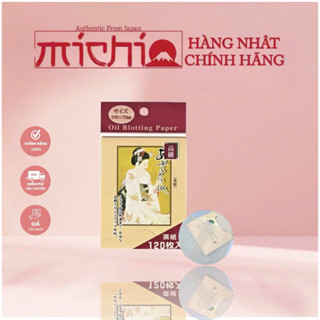  Giấy thấm dầu nội địa Nhật Geisha gói 120 tờ thấm hút dầu thừa da mặt 