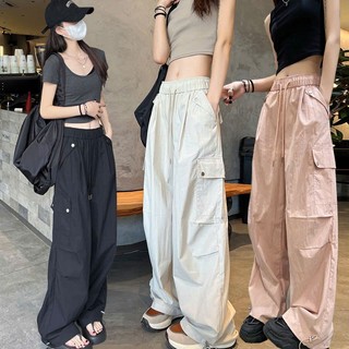 Quần jogger nữ ống rộng dây rút gấu chất kaki Hàn, dáng suông thoải mái, 4 màu dễ phối, năng động