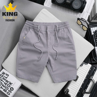  Quần Short Kaki Cao Cấp KINGFASHION Menswear Lưng Thun Dây Rút Có Khóa Kéo Vải Co Giãn 