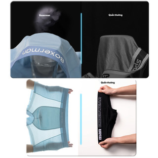 Quần boxer nam PROMESH/Black cao cấp BOXERMAN