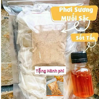 Bánh Tráng phơi sương muối sặc sốt tắc hành phi - ăn vặt cay snack  food