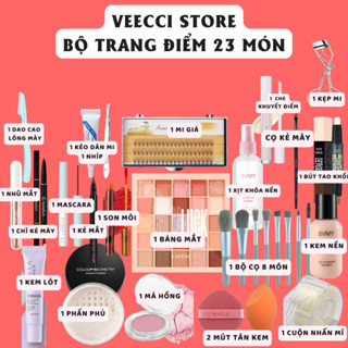 Bộ Trang điểm 23,20,18,17,16,13,11,10,8 đầy đủ cho người mới học makeup siêu tiếc kiệm Veeccistore