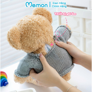 Gấu bông ghi âm giọng nói Memon gấu bông biết nói cao cấp quà tặng ý nghĩa cho bé yêu