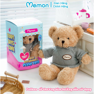 Gấu bông ghi âm giọng nói Memon gấu bông biết nói cao cấp quà tặng ý nghĩa cho bé yêu