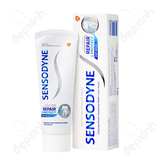 Kem đánh răng giảm ê buốt Sensodyne Repair Protect Deep Repair Whitening 100g