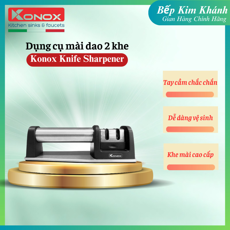 DỤNG CỤ MÀI DAO 2 KHE KONOX KNIFE SHARPENER