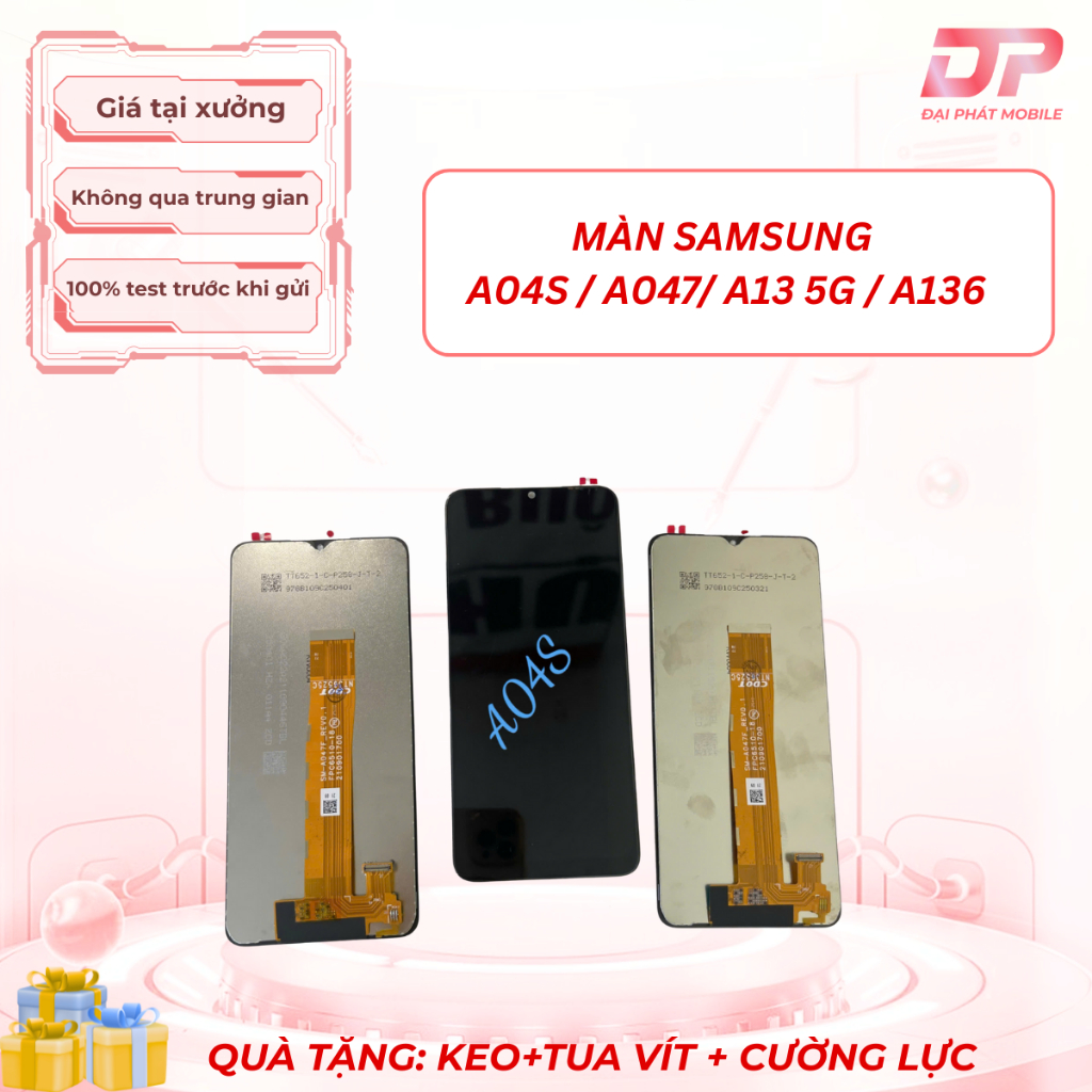 🔥 MÀN HÌNH SAMSUNG A04S / A047 / A13 5G / A136 – ĐẸP SÁNG – CẢM ỨNG NHẠY – GIÁ TỐT ⭐
