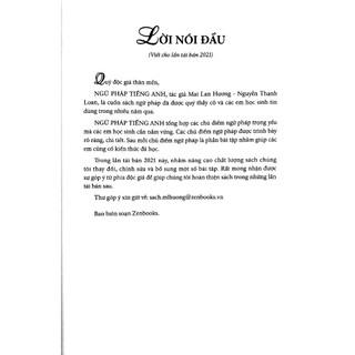 Sách Giải Thích Ngữ Pháp Tiếng Anh + Ngữ Pháp Tiếng Anh