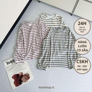  Áo thun tay dài sọc ngang     #674296 