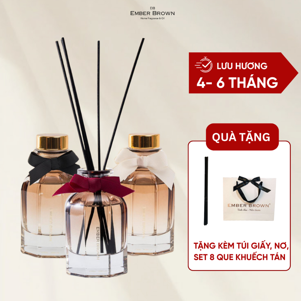 EMBER BROWN -Tinh Dầu Nước Hoa Khuếch Tán Thơm Phòng 120ml- Phiên bản Limited