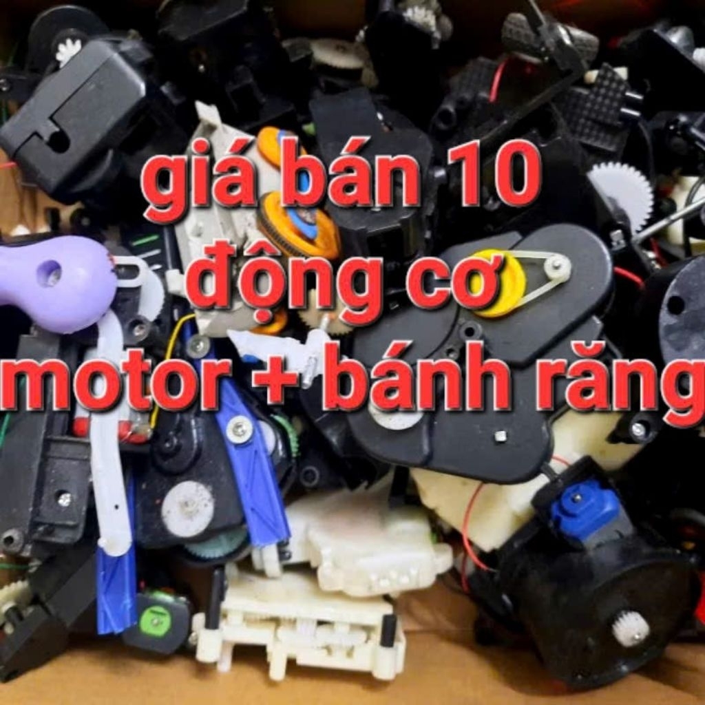 10 Bộ Động cơ motor bánh răng (giá bán 10 bộ động cơ)
