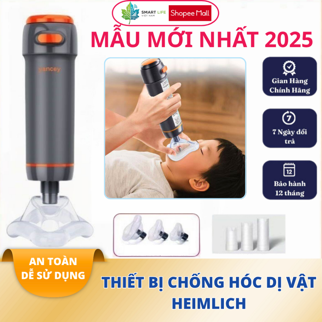 Dụng cụ hút dị vật đường thở Heimlich | Thiết bị hỗ trợ sơ cứu hóc nghẹn cho trẻ em và người lớn