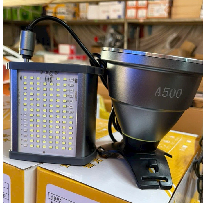 Đèn pin đội đầu kẹp bình siêu sáng chiếu xa 1200 mét 2 kiểu sáng độc lập XJ A300 đèn kẹp bình ác quy