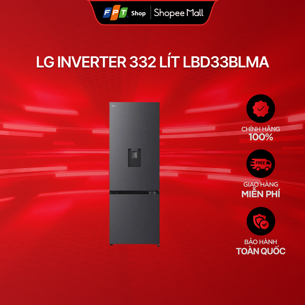 Tủ lạnh LG Inverter 332 lít LBD33BLMA