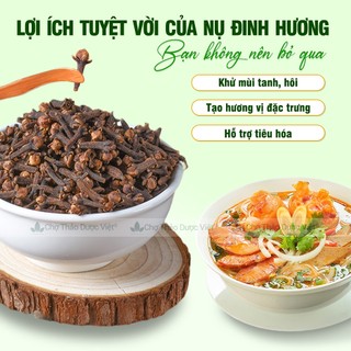Nụ đinh hương 100g, đinh hương khô, nụ to, thơm, gia vị nấu phở, tẩm ướp thơm ngon chuẩn vị