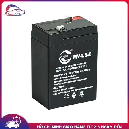 【🔥giảm giá🔥】Ắc Quy Điện 6V 4.5A Dành Cho Xe Điện, Ô Tô Trẻ Em Bảo