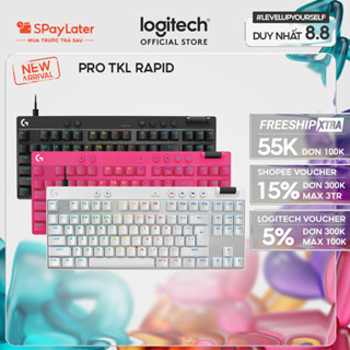 Bàn phím Game có dây Logitech G PRO X TKL RAPID, Analog switch từ tính, Rapid Trigger, KEYCONTROL