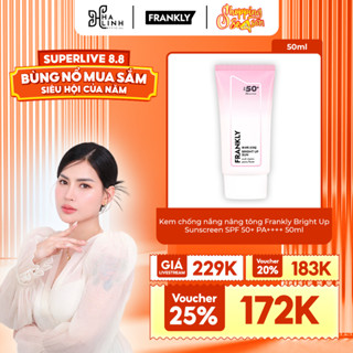 [Võ Hà Linh x Frankly] Kem chống nắng nâng tông, chống ánh sáng xanh Frankly Bright Up Sun SPF 50+ PA++++ 50ml