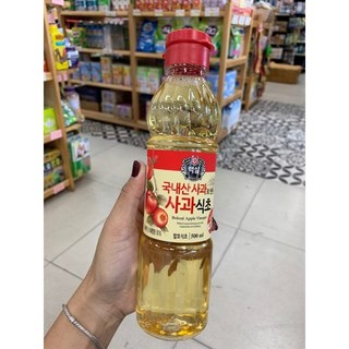 Giấm (Dấm) táo hàn quốc chai 500ml hỗ trợ thải độc đẹp dáng đẹp da