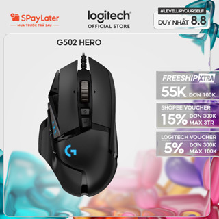 Chuột gaming có dây Logitech G502 Hero - Cảm biến Hero 25k, RGB, 11 nút lập trình