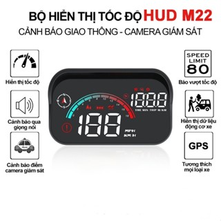   HCM  HUD M22 Hiển Thị Tốc Độ Trên Kính Lái Ô Tô Cảnh Báo Giọng Nói Tiếng Việt – Kết Nối OBD2 & GPS 