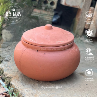 Niêu nồi đất nung đại làm gà đập lu, gà ủ muối, nấu cơm, kho cá,… gốm Bình Dương, gốm Bà Lụa (không bao nấu)