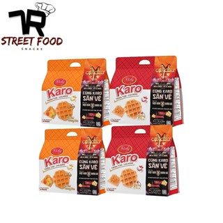 Combo 4 bịch bánh Karo Richy trứng tươi chà bông sợi gà và phô mai hoàng kim, HSD 45 ngày (date mới)