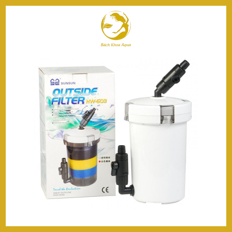 Lọc ngoài phụ Sunsun HW-603 – Dùng cho bể thủy sinh dưới 60L, tăng hiệu quả lọc, dễ lắp