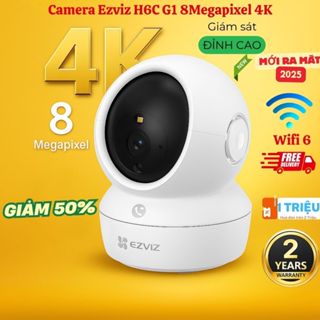 camera ip wifi ezviz cao cấp H6C G1 8MP (4K ) C6N 2M Full HD  - xoay 360 độ, ban đêm có màu , gọi video call