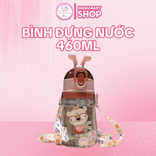  Bình đựng nước 460ml cho bé bình đựng nước dễ thương 