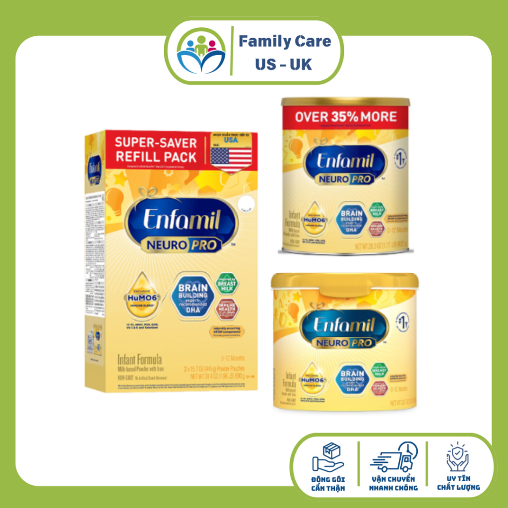 Sữa Enfamil cho bé 0-12 tháng tuổi Enfamil Neuro Pro Non-GMO Infant