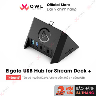  Thiết bị mở rộng cổng kết nối Elgato USB Hub for Stream Deck +  Hàng chính hãng  