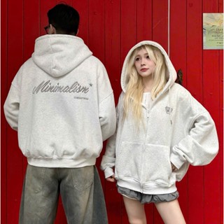 Áo Khoác Hoodie ZIP NQ30 BLISS Boxy Chữ Thêu Nổi Form Mũ Rộng Chất Nỉ Dày Dặn